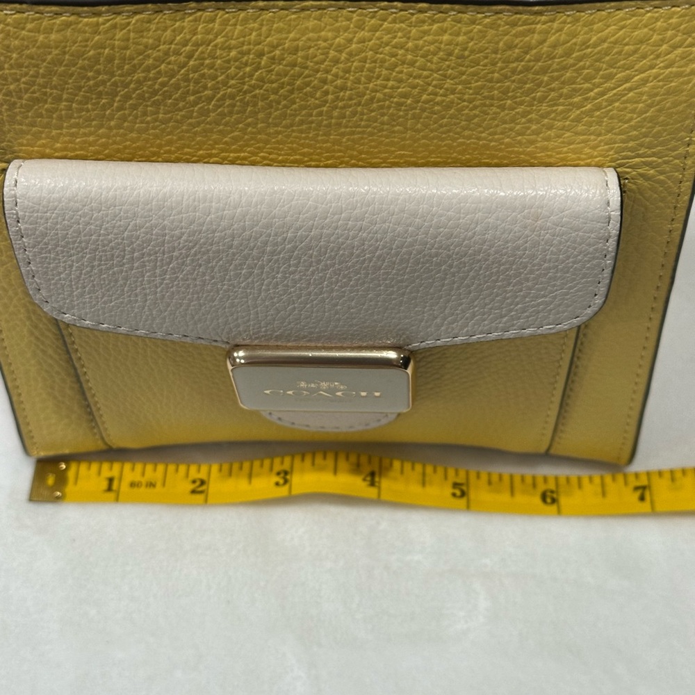 Coach Mini Bag in Yellow and White - Picture 3 of 11